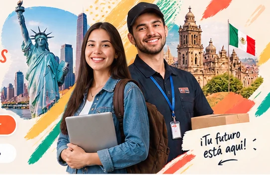 Ilustración de profesionales buscando oportunidades laborales